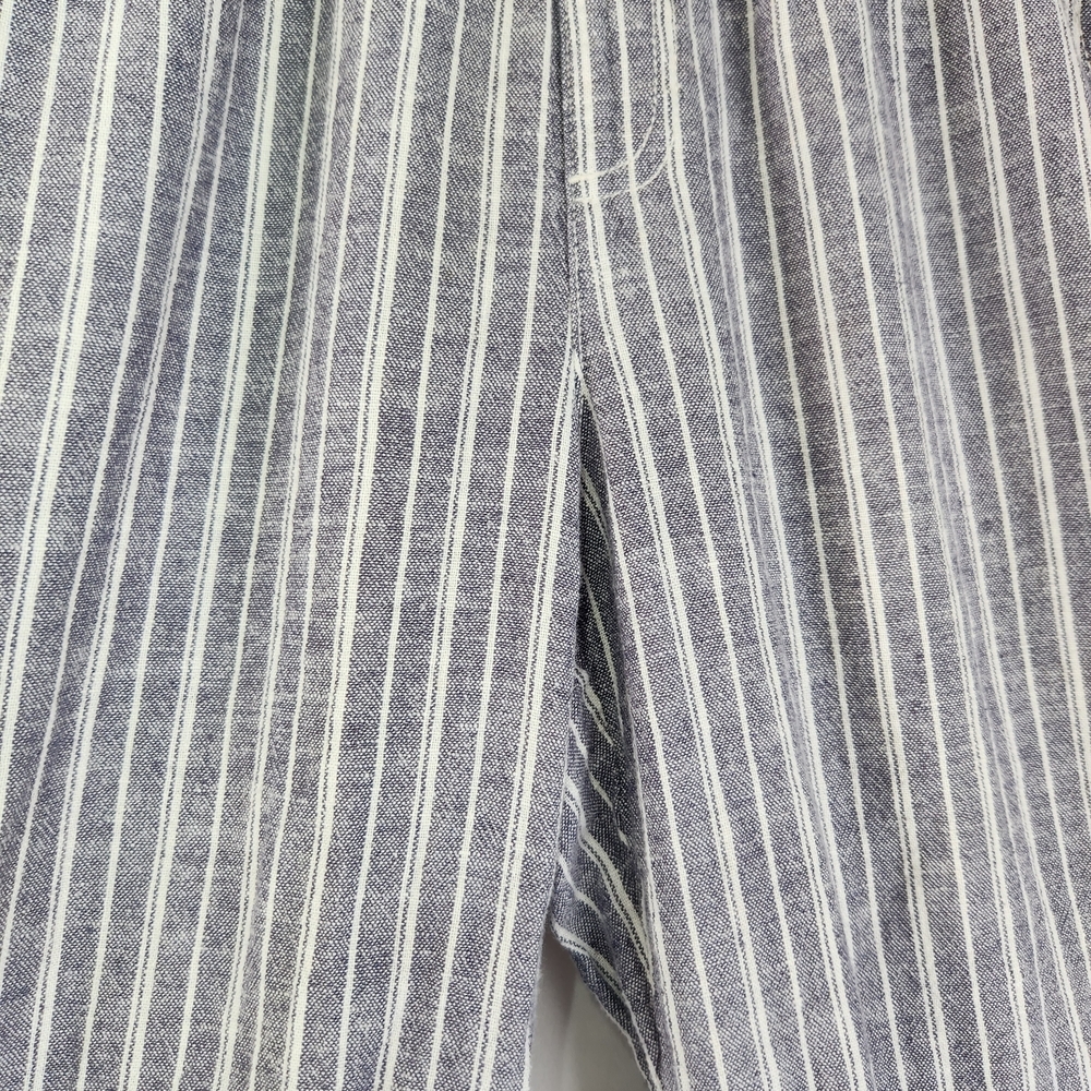 Briggs New York Blue Striped Linen Blend Pants Small - Picture 13 of 13